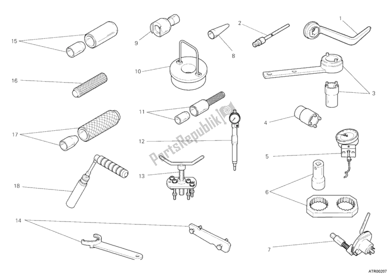 All parts for the Workshop Service Tools, Engine Ii of the Ducati Multistrada 1200 ABS 2010